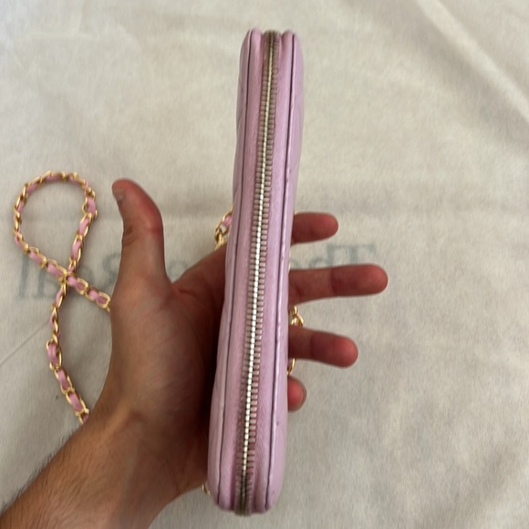 Chanel CC Patent Leather Timeless Wallet on Chain WOC Chain Crossbody Purse Bag - Picture 8 of 15